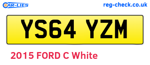 YS64YZM are the vehicle registration plates.