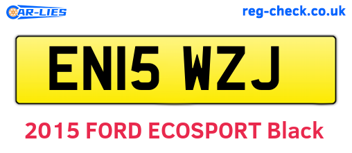 EN15WZJ are the vehicle registration plates.
