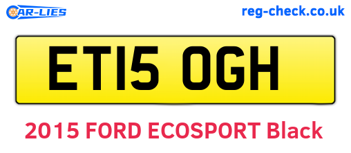 ET15OGH are the vehicle registration plates.