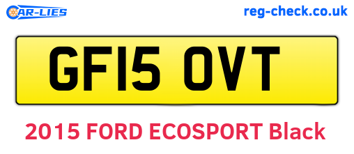 GF15OVT are the vehicle registration plates.