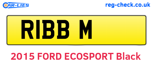 R1BBM are the vehicle registration plates.