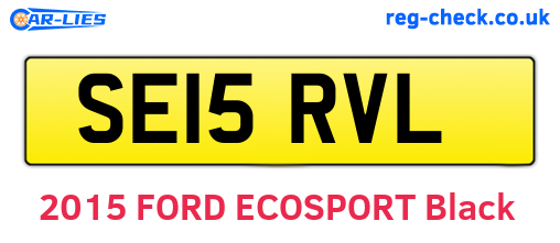SE15RVL are the vehicle registration plates.