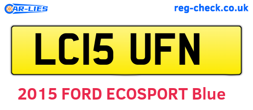 LC15UFN are the vehicle registration plates.