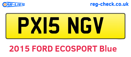 PX15NGV are the vehicle registration plates.