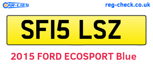 SF15LSZ are the vehicle registration plates.