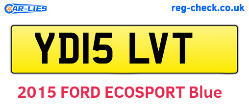 YD15LVT are the vehicle registration plates.