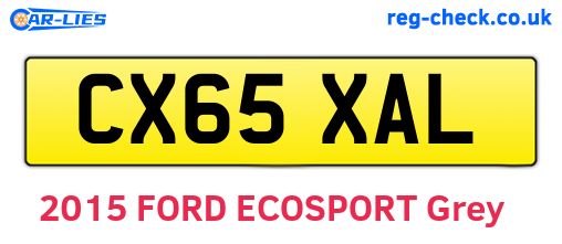 CX65XAL are the vehicle registration plates.