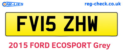 FV15ZHW are the vehicle registration plates.