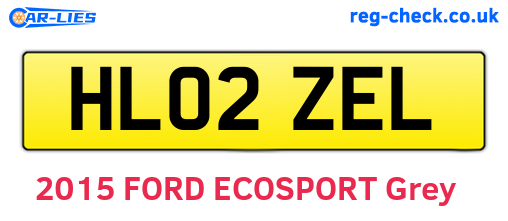 HL02ZEL are the vehicle registration plates.