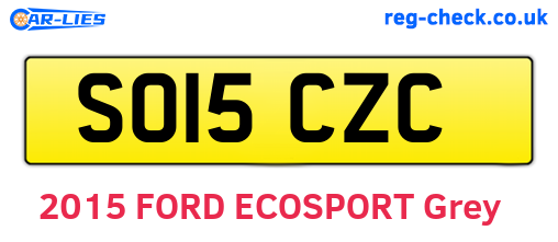 SO15CZC are the vehicle registration plates.