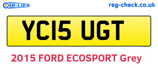 YC15UGT are the vehicle registration plates.