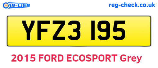 YFZ3195 are the vehicle registration plates.