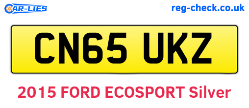 CN65UKZ are the vehicle registration plates.