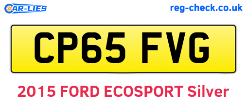 CP65FVG are the vehicle registration plates.