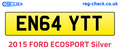 EN64YTT are the vehicle registration plates.