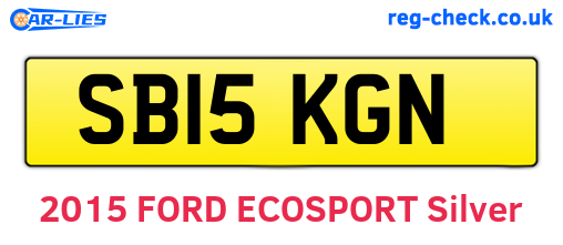 SB15KGN are the vehicle registration plates.