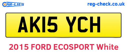 AK15YCH are the vehicle registration plates.