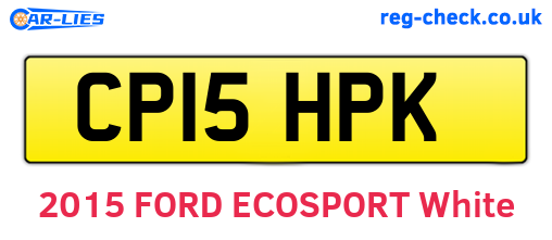 CP15HPK are the vehicle registration plates.