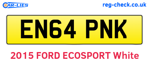 EN64PNK are the vehicle registration plates.