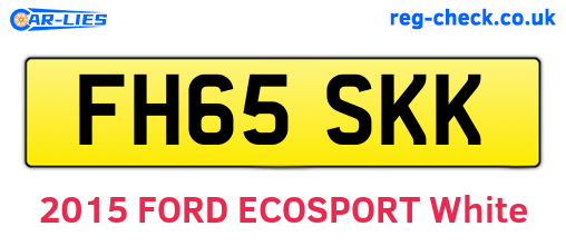 FH65SKK are the vehicle registration plates.