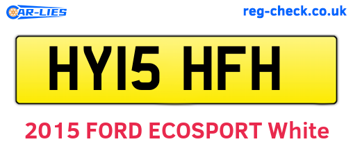 HY15HFH are the vehicle registration plates.