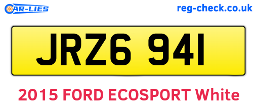 JRZ6941 are the vehicle registration plates.