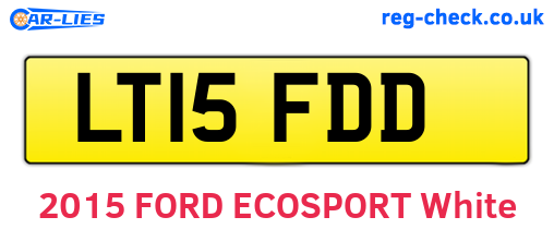 LT15FDD are the vehicle registration plates.