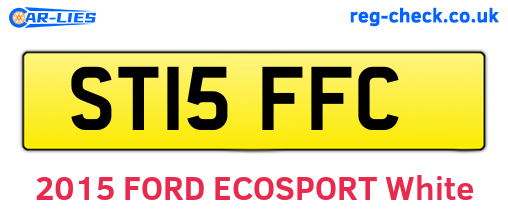 ST15FFC are the vehicle registration plates.