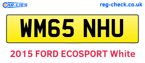 WM65NHU are the vehicle registration plates.