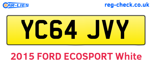 YC64JVY are the vehicle registration plates.