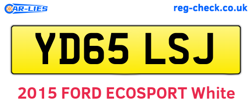 YD65LSJ are the vehicle registration plates.