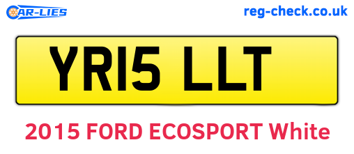 YR15LLT are the vehicle registration plates.