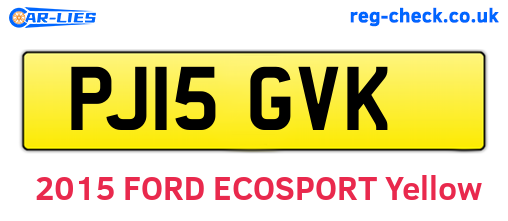 PJ15GVK are the vehicle registration plates.