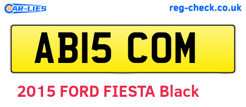 AB15COM are the vehicle registration plates.