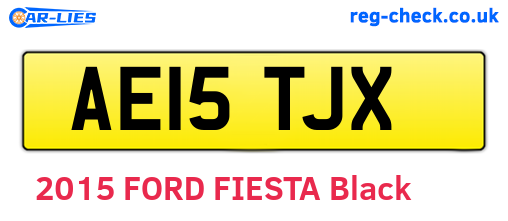 AE15TJX are the vehicle registration plates.