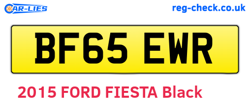 BF65EWR are the vehicle registration plates.