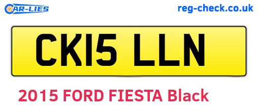 CK15LLN are the vehicle registration plates.