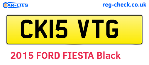 CK15VTG are the vehicle registration plates.