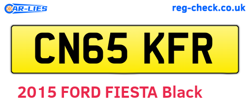 CN65KFR are the vehicle registration plates.