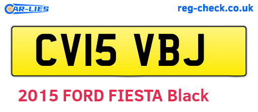CV15VBJ are the vehicle registration plates.