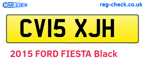 CV15XJH are the vehicle registration plates.