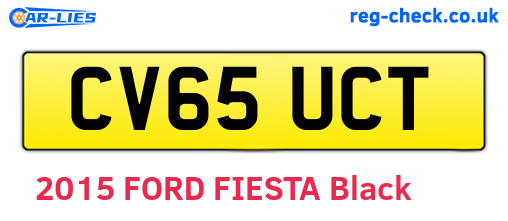 CV65UCT are the vehicle registration plates.
