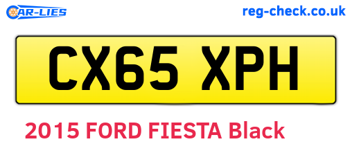 CX65XPH are the vehicle registration plates.