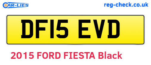 DF15EVD are the vehicle registration plates.