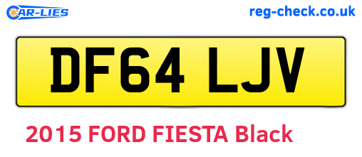 DF64LJV are the vehicle registration plates.