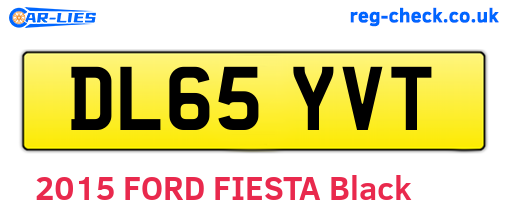 DL65YVT are the vehicle registration plates.