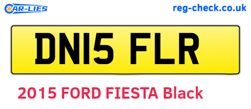 DN15FLR are the vehicle registration plates.