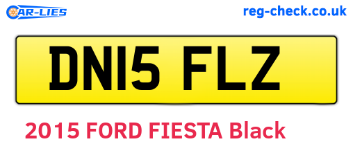 DN15FLZ are the vehicle registration plates.