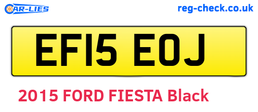 EF15EOJ are the vehicle registration plates.