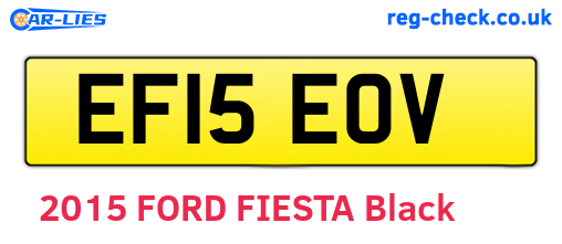EF15EOV are the vehicle registration plates.